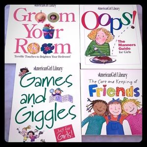 4 American girl books and 1 bonus